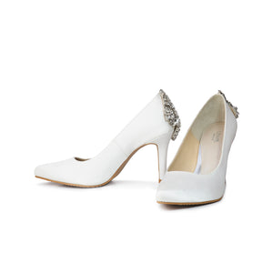 Valentina Bridal Heels - White
