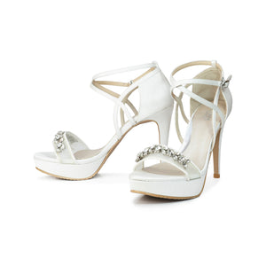 Lucilla Bridal Platforms - White